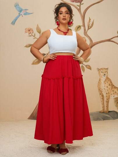 Plus Size Skirts 0XL (sz2412033361701182)