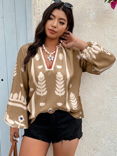 Plus Size Blouses 1XL (sz25031428212450334)